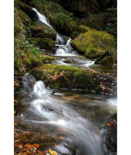 Cascade d'Augerolles, ruisseau en escalier