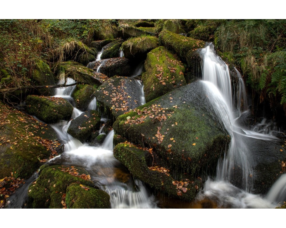 Cascade d'Augerolles, chute dans le chaos de granit