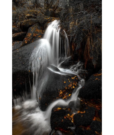 Cascade d'Augerolles, chute d'eau soyeuse en Creuse