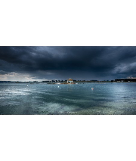 Ciel d'orage sur la rivière d'Étel à Saint-Cado