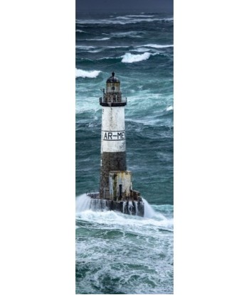Phare d'Ar-Men dans la tempête, panoramique vertical