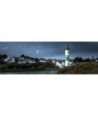 Phare de Doëlan au soir, panoramique bleu