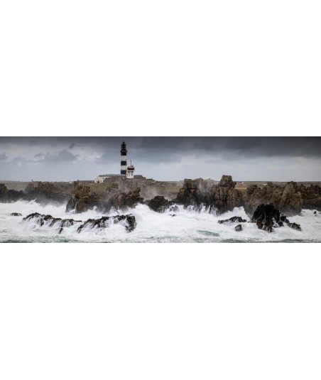 Phare du Créac'h à Ouessant, panoramique d'écume