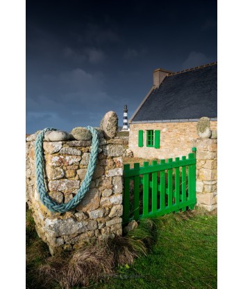 Ouessant — portail vert et...