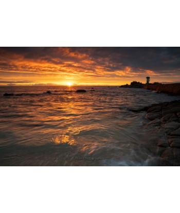 Coucher de soleil embrasé...