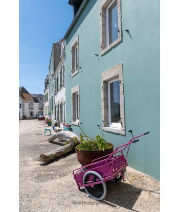 Île de Sein — façade verte...