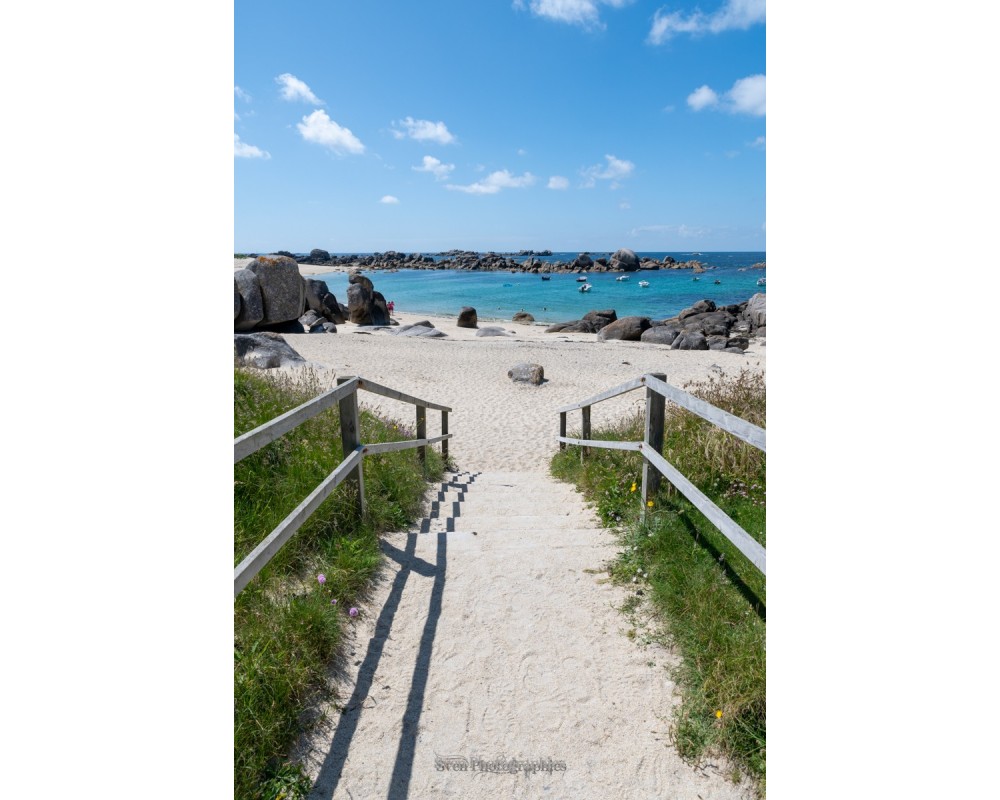 Chemin vers la plage, entre Brignogan et Kerlouan
