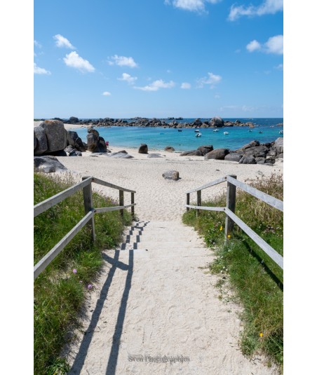 Chemin vers la plage, entre Brignogan et Kerlouan