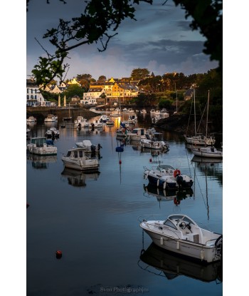Bateaux amarrés à Doëlan...