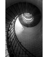 Escalier du phare d'Eckmühl — spirale en noir et blanc, Penmarc'h