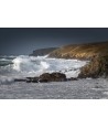 Tempête Herminia, la côte de la pointe du Raz sous les vagues