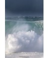 Tempête Herminia, nuage d'écume à la pointe du Raz