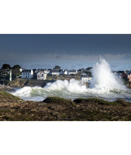 Tempête Éowyn, le port de Doëlan sous les assauts de la mer