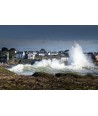 Tempête Éowyn, le port de Doëlan sous les assauts de la mer