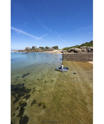 Kayak sur l'estran de...