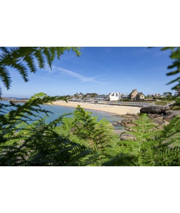 Plage de Trégastel encadrée...