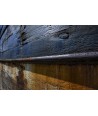 Ligne de flottaison et bois vieilli d'une coque de bateau à Camaret