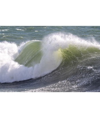 Tempête Benjamin, vague verte devant Doëlan