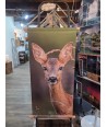 Kakemono portrait de chevrette – 45 × 95 cm