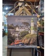Kakemono Doëlan, phare vert et canot de sauvetage – 45 × 50 cm