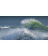 Vague turquoise qui s'enroule à Lesconil