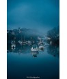 Doëlan — Heure bleue et brume sur la ria