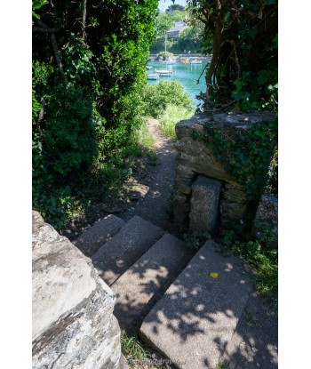 Escalier de pierre encaissé...