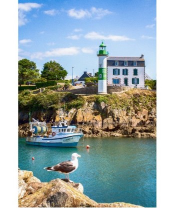 Phare vert de Doëlan depuis...
