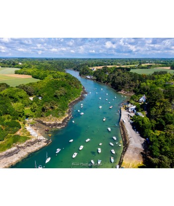 Le port de Merrien vu du...