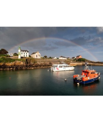 Arc-en-ciel sur le port de...