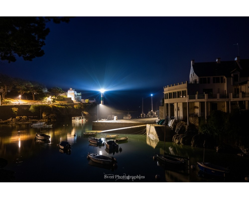 Heure bleue sur le port de Doëlan – Bretagne