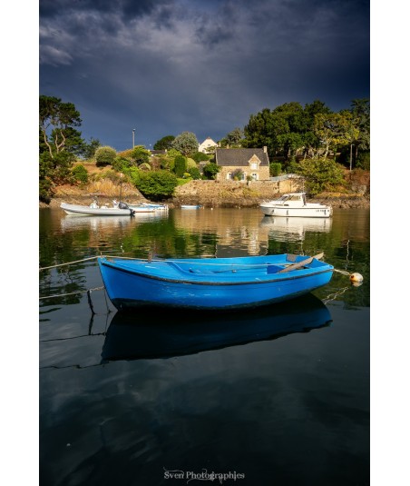 Lumière d'orage sur le port de Doëlan – Bretagne