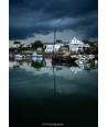 Reflets sous l'orage sur le port de Doëlan – Bretagne