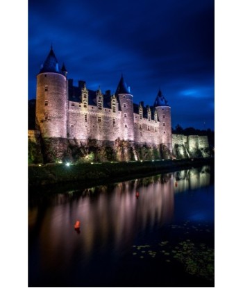 Vue nocturne du château de...