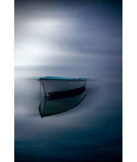 Barque dans la lumière bleue de Vioreau, flou directionnel