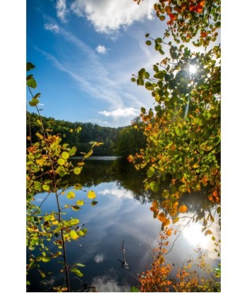 Rocher de Jupile, reflets d'automne sur la Creuse