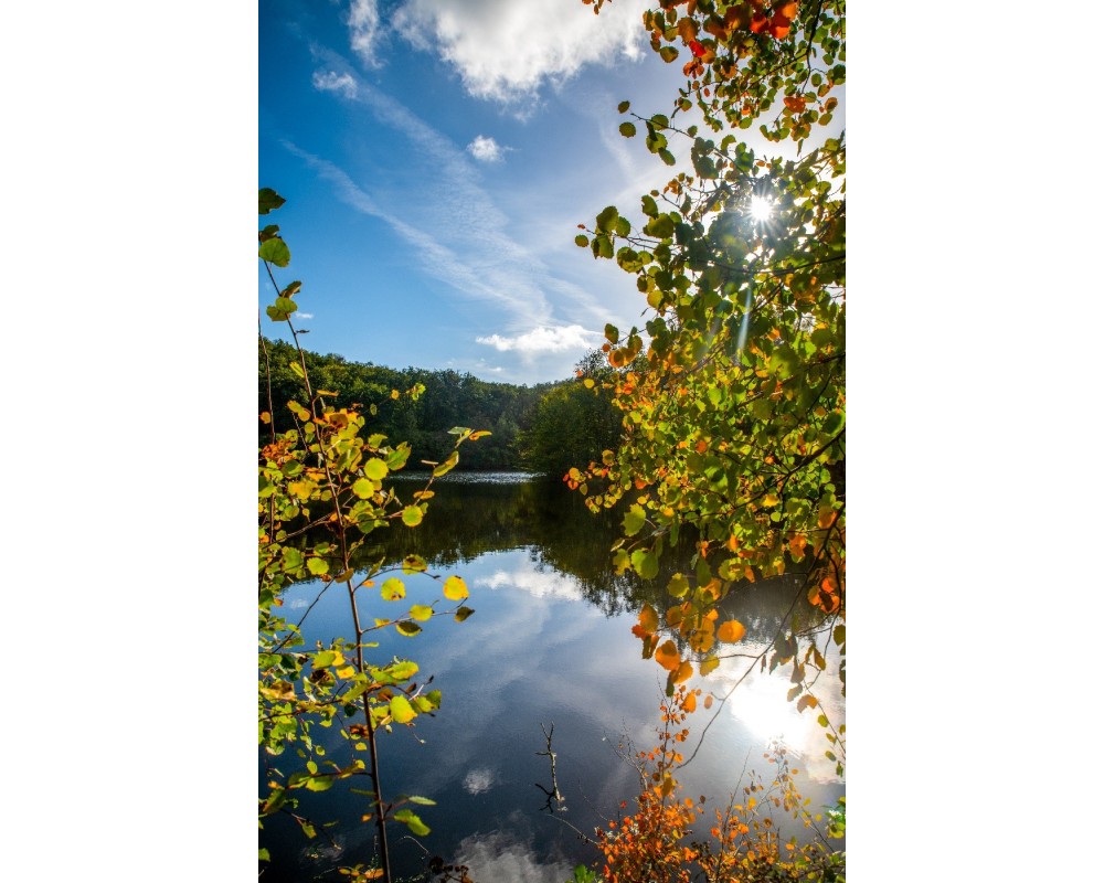 Rocher de Jupile, reflets d'automne sur la Creuse
