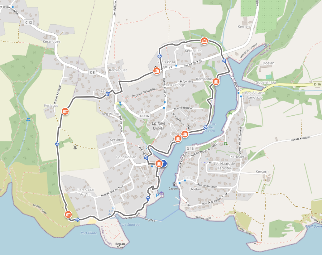 Circuit de randonnée sur les pas de Tal Coat à Doëlan